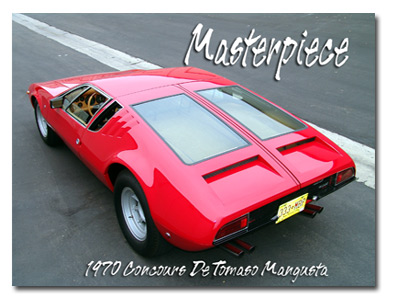 1970 DeTomaso Mangusta Chassis number 8MA918 Mileage 66677